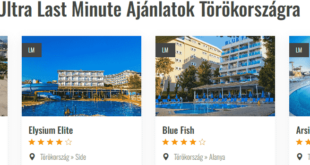 ultra last minute Törökország